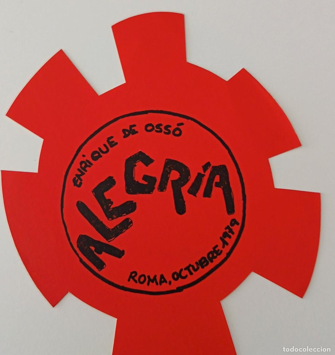 Pegatinas de colecci&oacute;n: Pegatina. Alegria de Enrique de Osso. Roma. Octubre de 1979.
