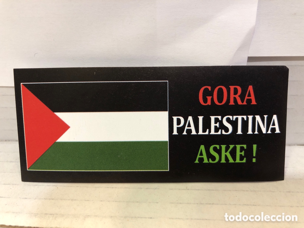 Autocolantes de cole&ccedil;&atilde;o: Pegatina - Gora Palestina Aske!