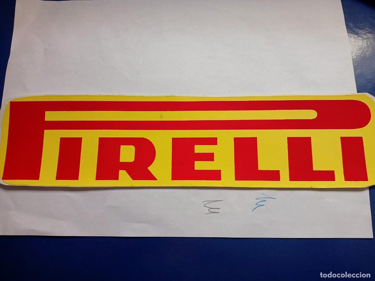 Pegatinas de colecci&oacute;n: ADHESIVO PIRELLI DE 31 X 7'5 CM.