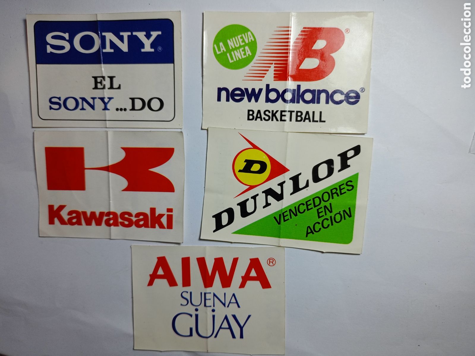 Autocollants de collection: Lote 5 pegatinas bollycao marcas