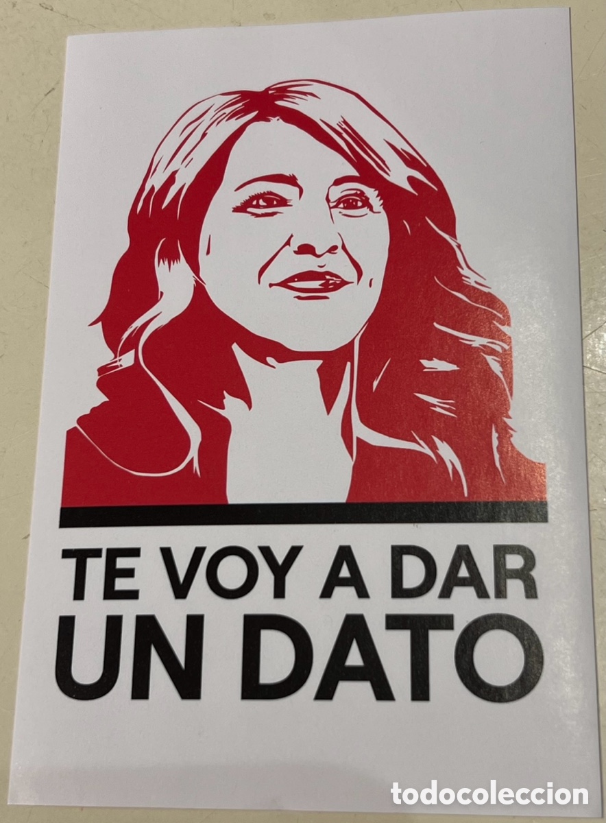 Pegatinas de colecci&oacute;n: Pegatina. Te voy a dar un dato. SUMAR. 2023.