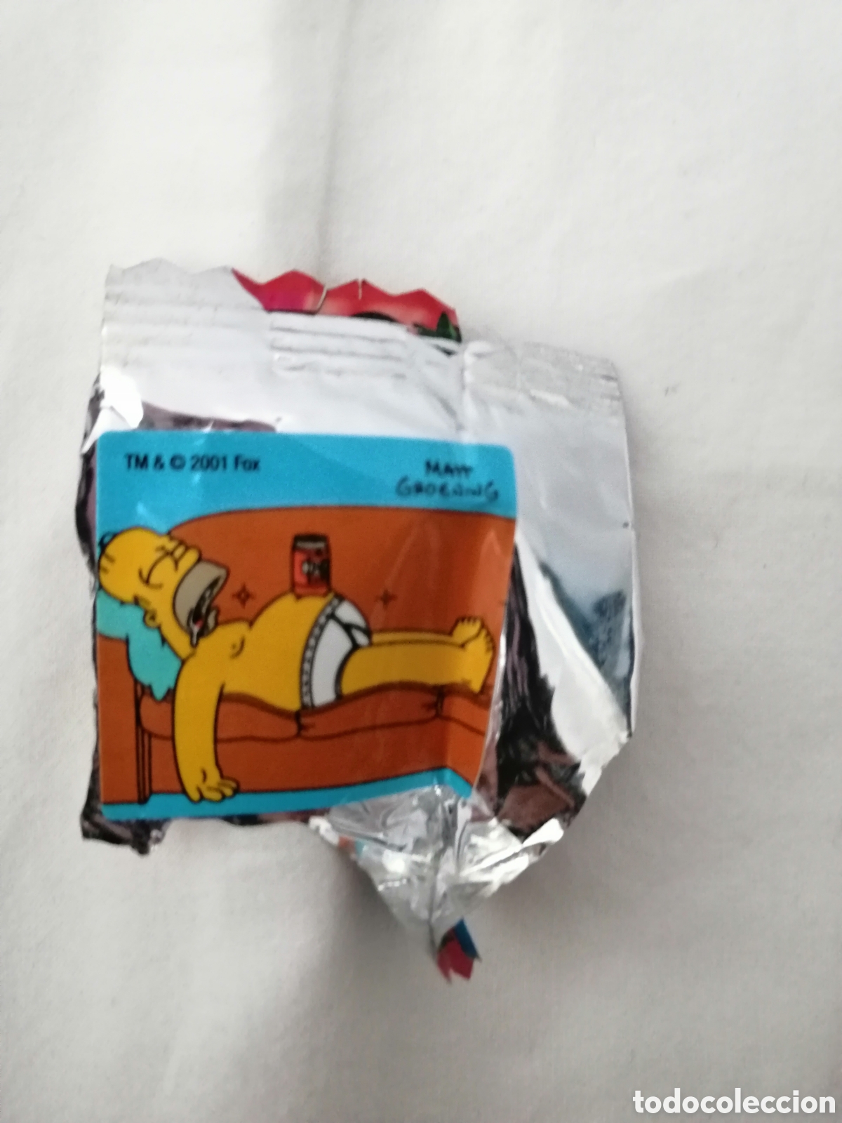 Pegatinas de colecci&oacute;n: Cromo pegatina Simpson chicle boomer