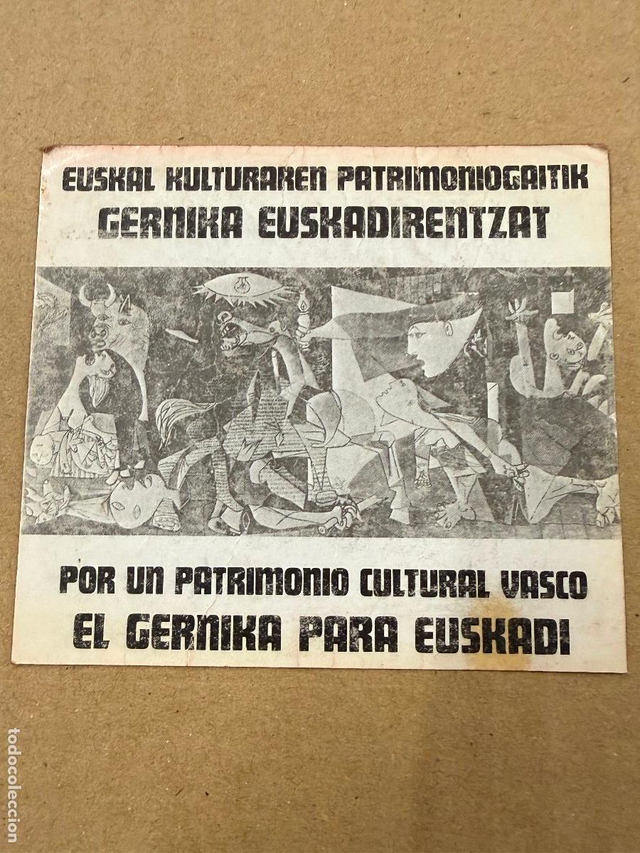 Pegatinas de colecci&oacute;n: Pegatina reivindicativa politica. El Gernikq para Euskadi. Pais Vasco. 9x8cm