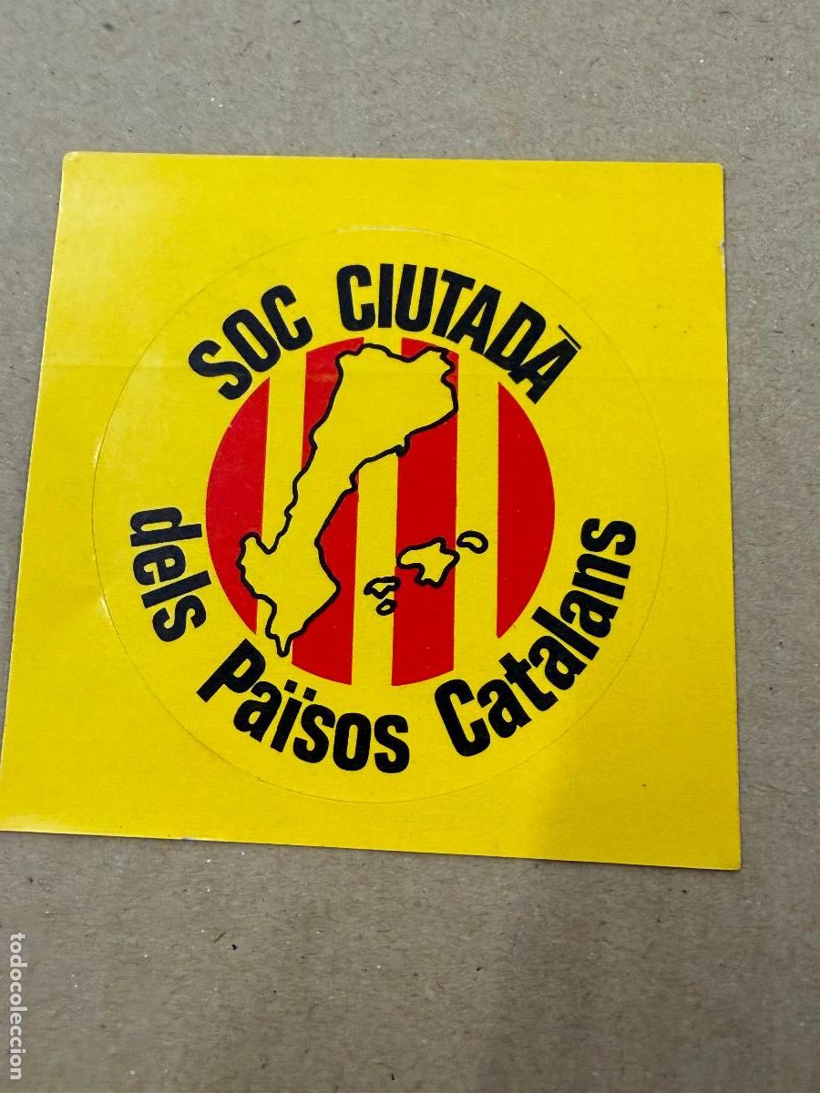 Pegatinas de colecci&oacute;n: Pegatina reivindicativa politica. Soc ciutada dels Pa&iuml;sos Catalans. 7x7cms