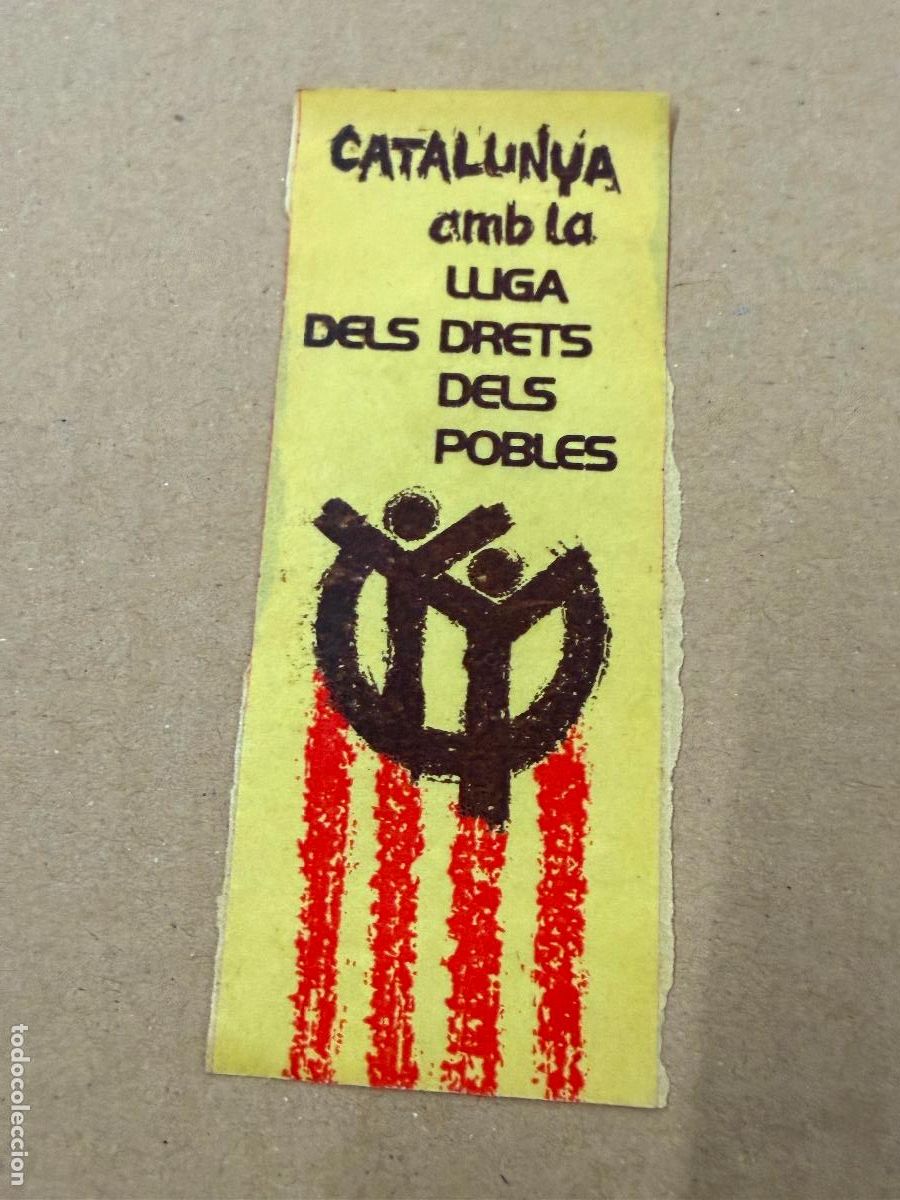 Pegatinas de colecci&oacute;n: Pegatina reivindicativa politica. Catalunya. 11x4cm