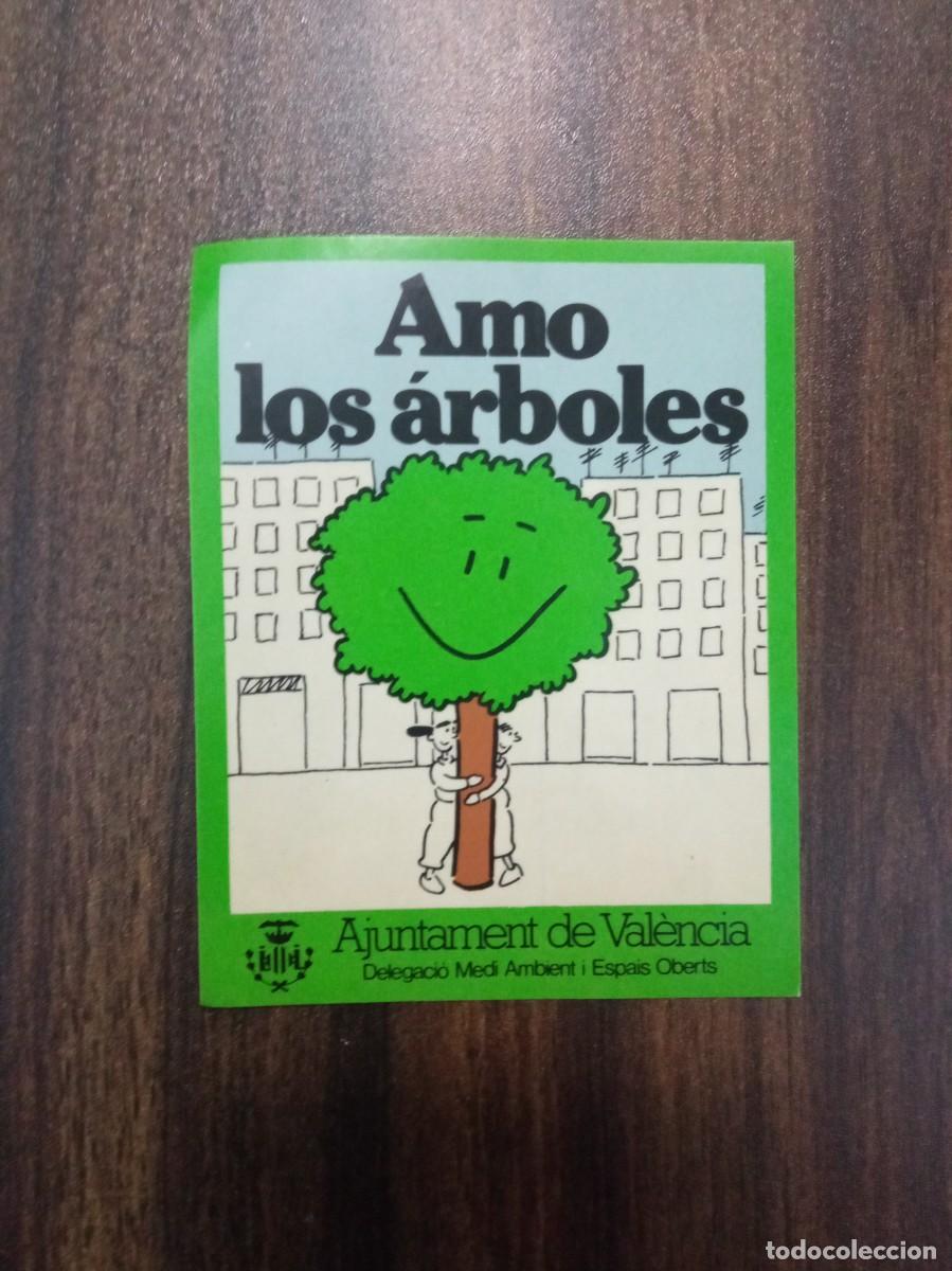 Pegatinas de colecci&oacute;n: Pegatina amo los &aacute;rboles