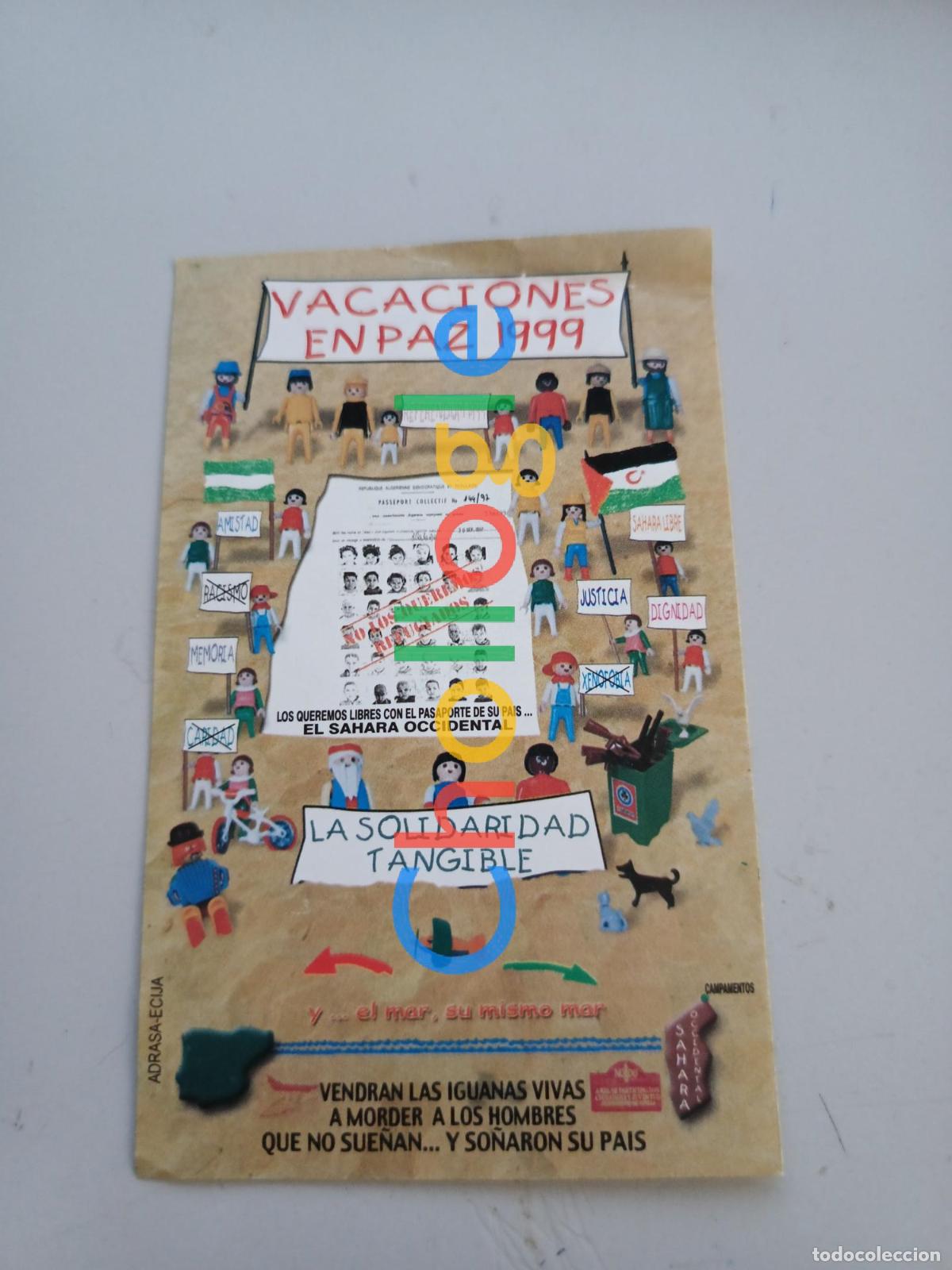 Collection stickers: Pegatina vacaciones Sahara solidaridad politica
