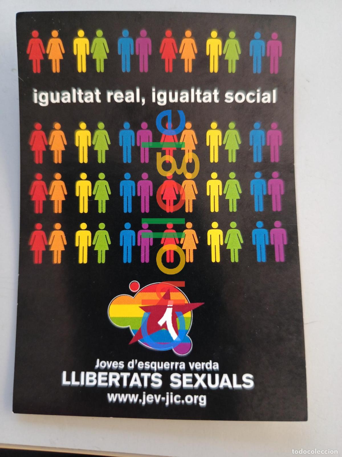 Collection stickers: Pegatina llibertats sexuals joves esquerra verda politica