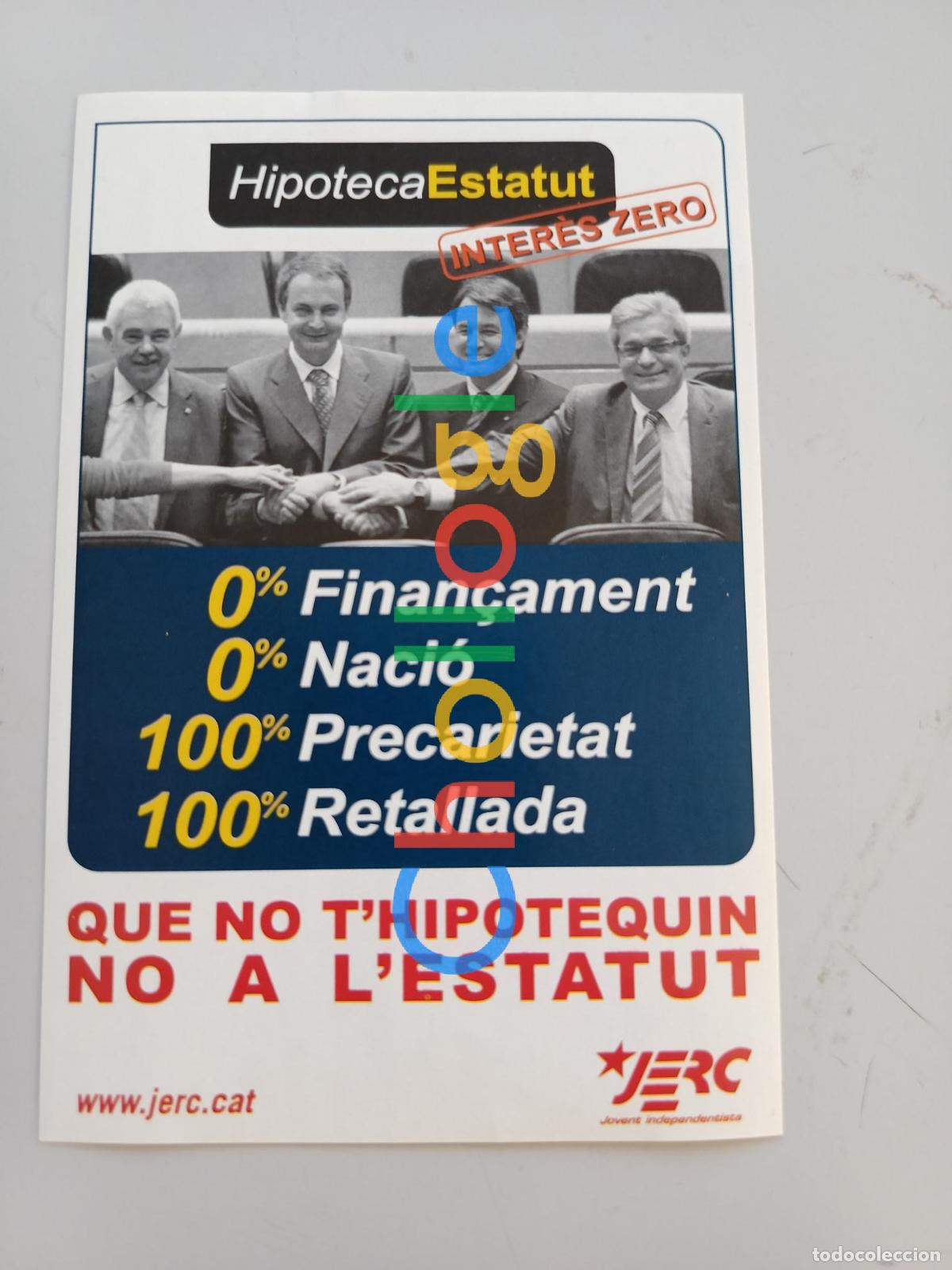 Collection stickers: Pegatina no hipotequin estatut JERC politica
