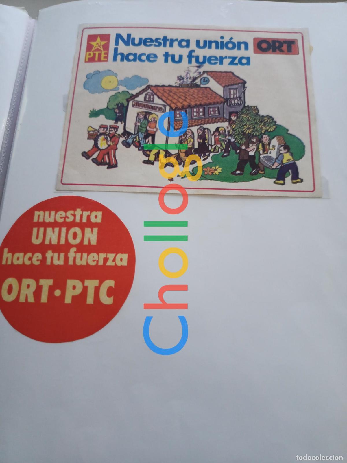 Pegatinas de colecci&oacute;n: Colecci&oacute;n de Pegatinas PTE ORT politica