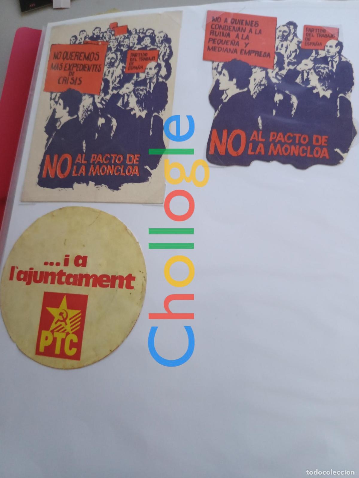 Pegatinas de colecci&oacute;n: Colecci&oacute;n de Pegatinas del PTC Partit Treball Catalunya politica