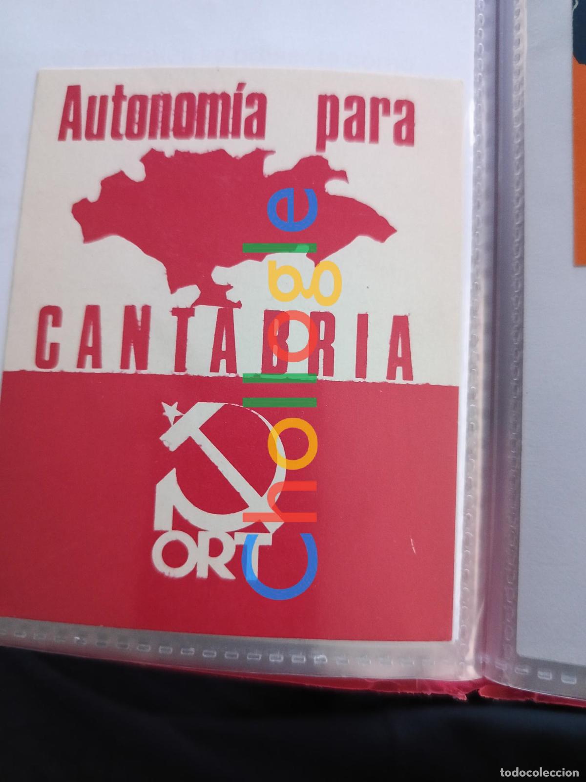 Pegatinas de colecci&oacute;n: Pegatina ORT Cantabria politica