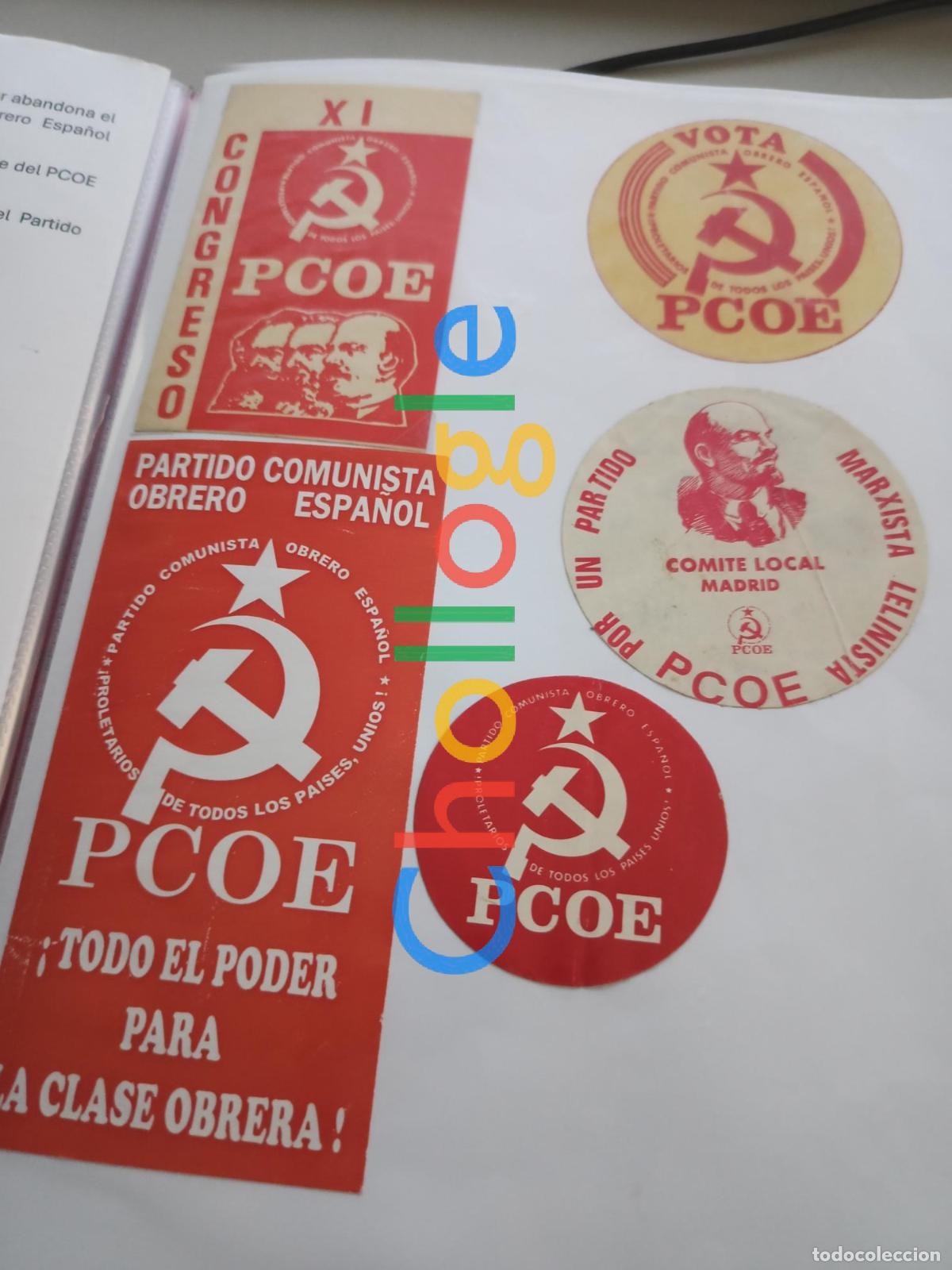 Pegatinas de colecci&oacute;n: Colecci&oacute;n de pegatinas PCOE politica