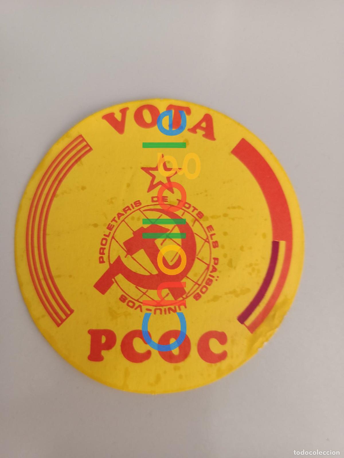 Pegatinas de colecci&oacute;n: Pegatina PCOC politica