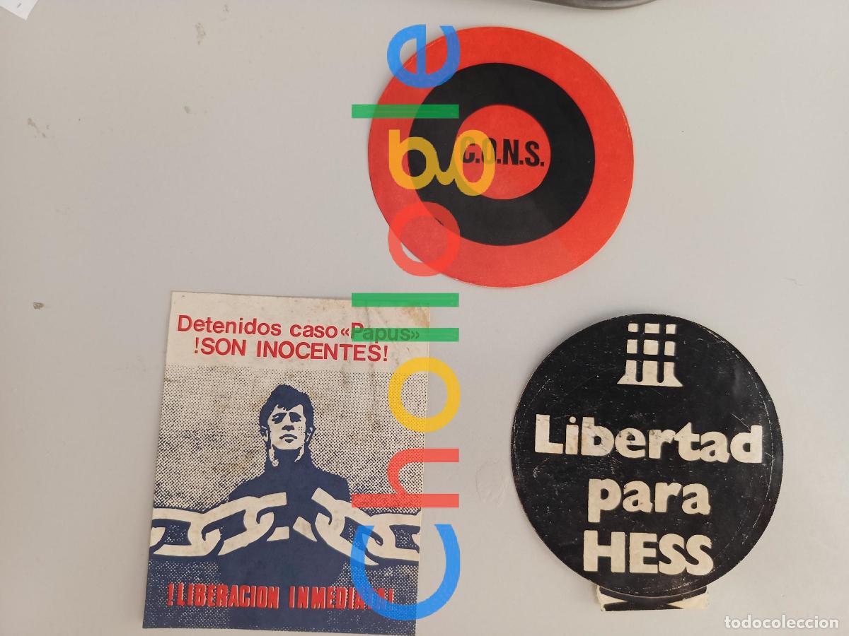 Pegatinas de colecci&oacute;n: Pegatinas Hess CONS Papus extrema derecha politica