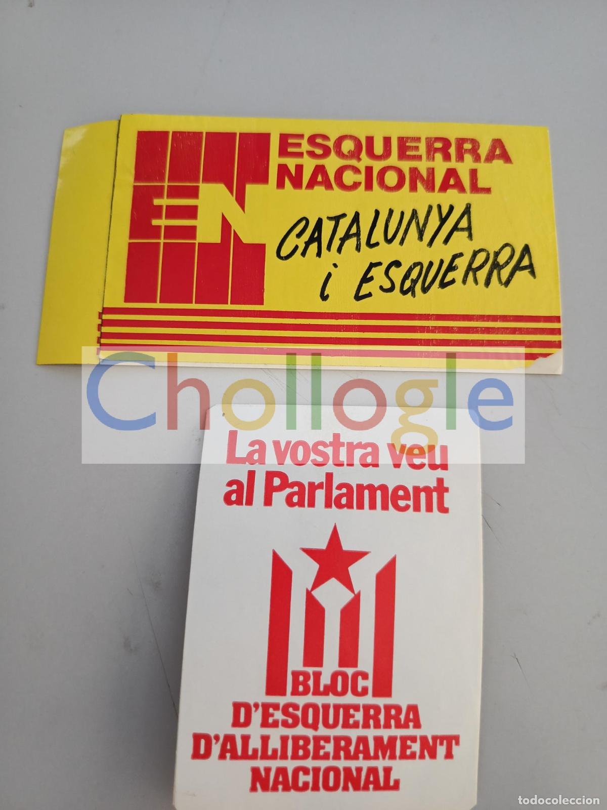 Pegatinas de colecci&oacute;n: Pegatinas Esquerra Nacional t Bloc Esquerra alliberament nacional politica