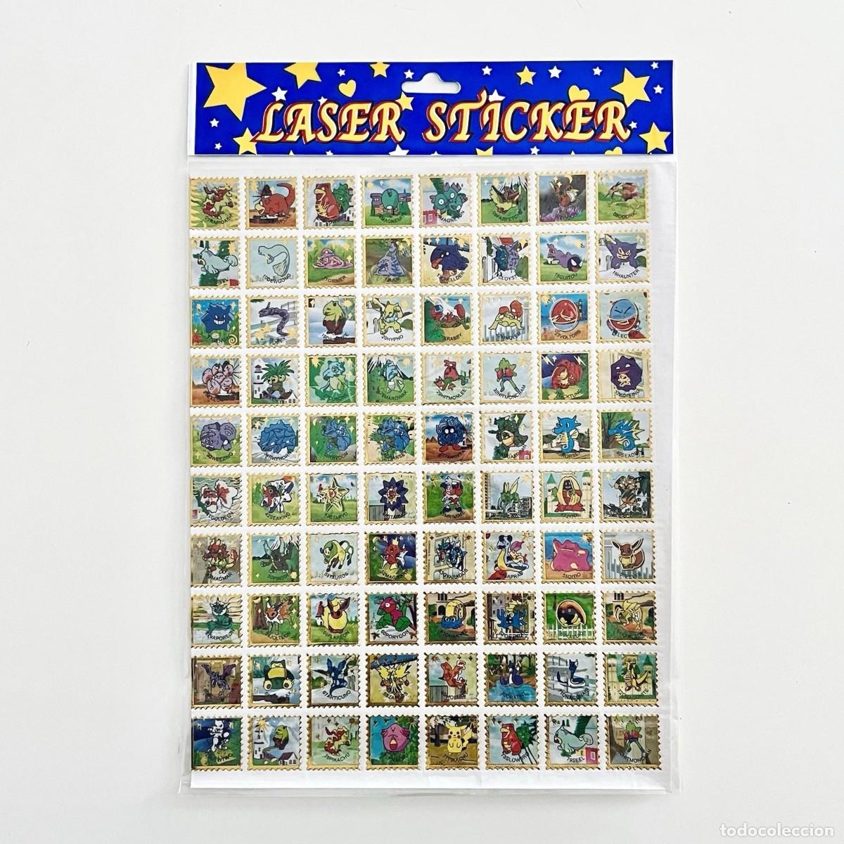 Autocollants de collection: Lote pegatinas vintage Pokemon Laser Stiker Bootleg nueva precintada