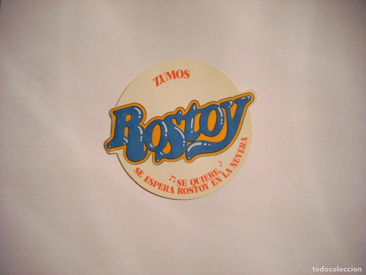 Pegatinas de colecci&oacute;n: ANTIGUA PEGATINA DE ZUMOS ROSTOY