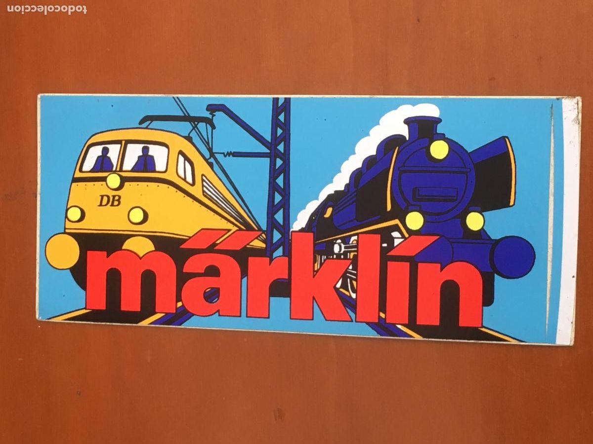Pegatinas de colecci&oacute;n: marklin maquetas de tren de juguete pegatina original antiguo nunca pegado perfecto estado