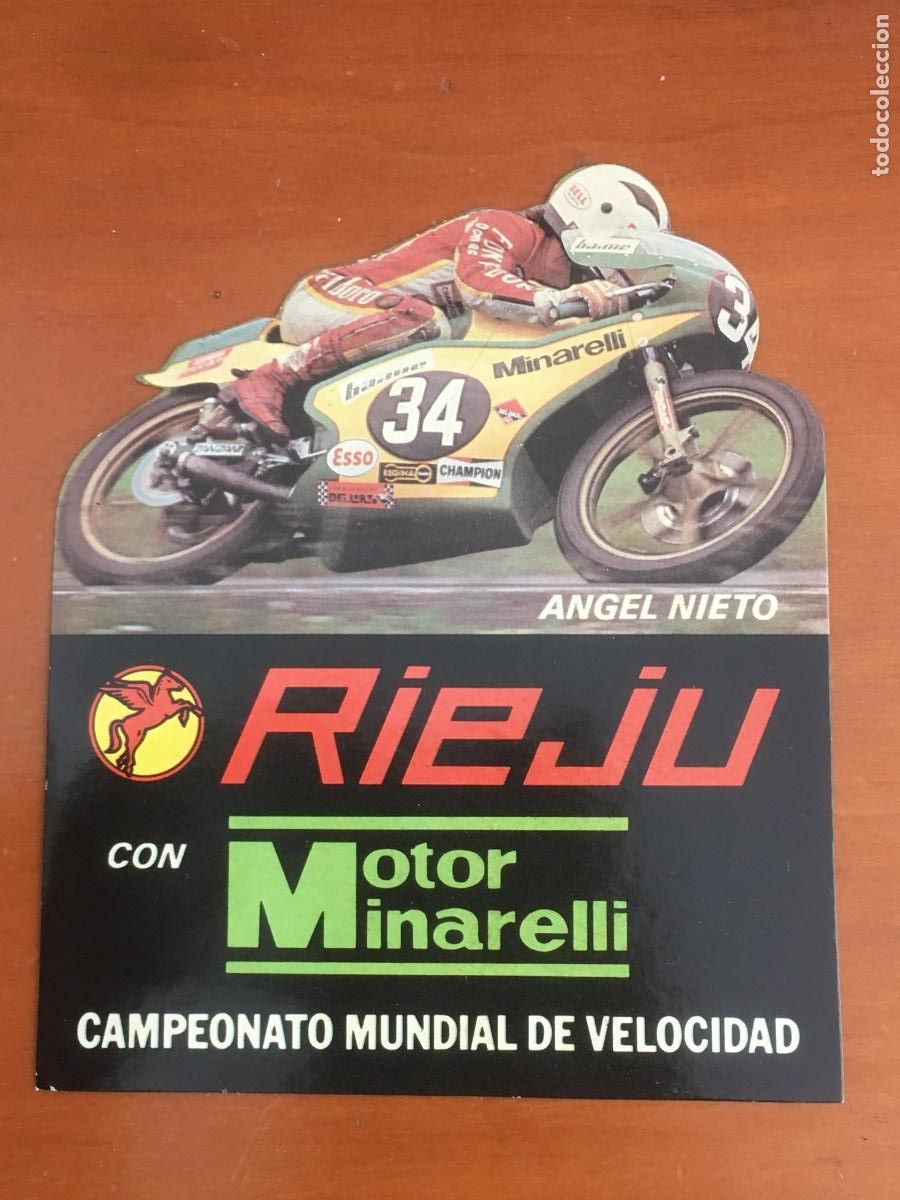 Pegatinas de colecci&oacute;n: rieju angel nieto pegatina original antiguo nunca pegado perfecto estado