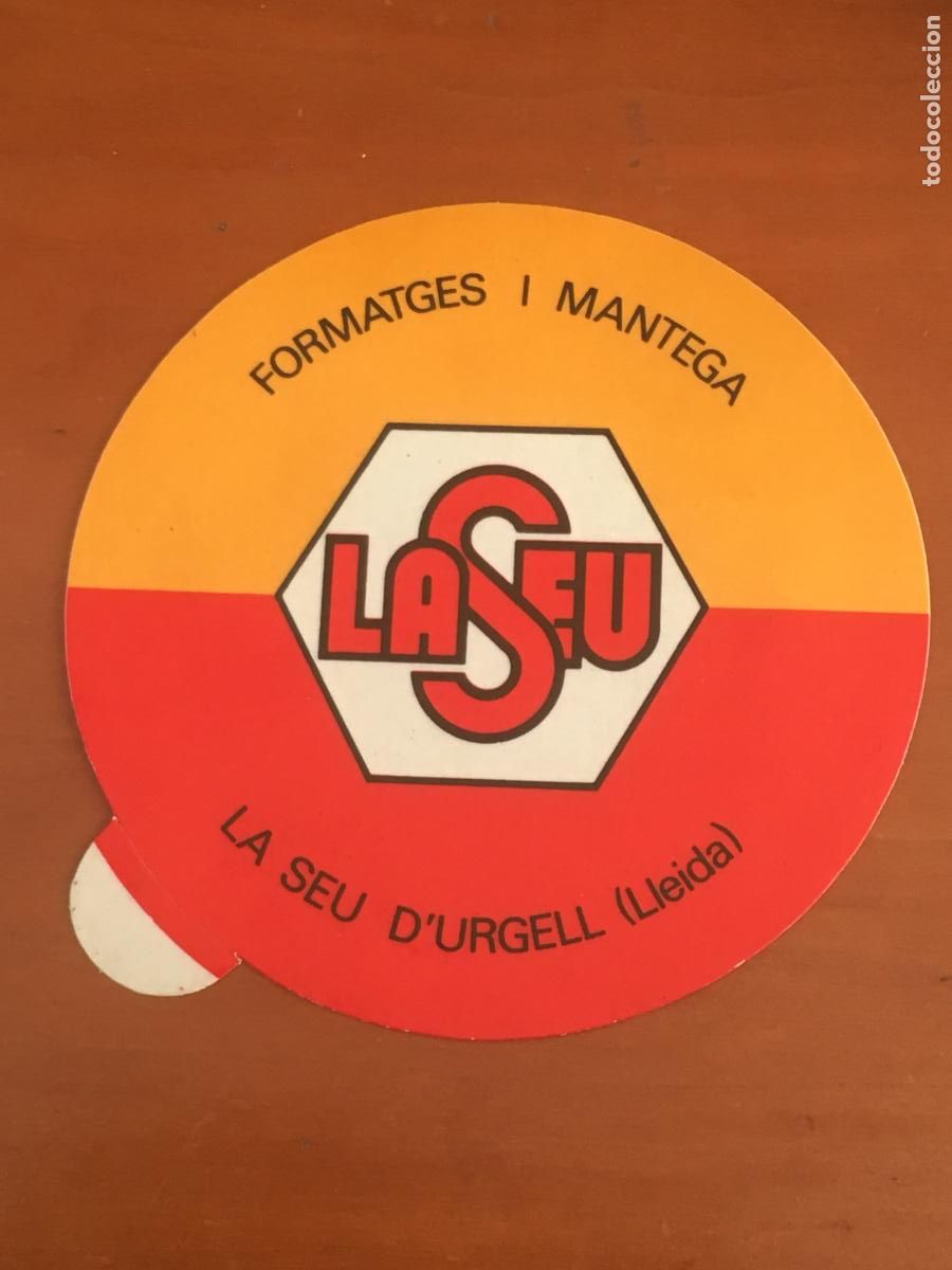 Pegatinas de colecci&oacute;n: la seu d'urgell formatges mantega pegatina original antiguo nunca pegado perfecto estado