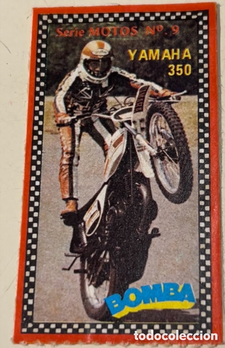 Pegatinas de colecci&oacute;n: Pegatina. Serie Motos. Revista PRONTO. A&ntilde;os 70.