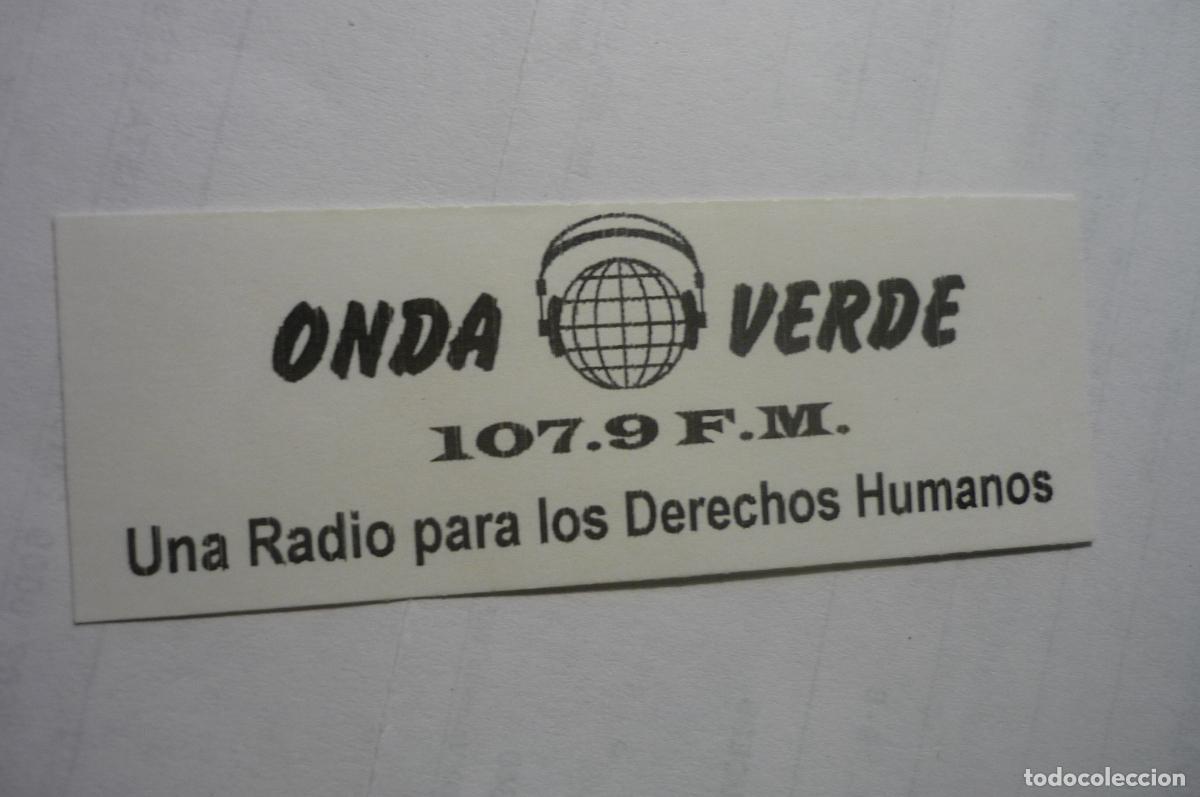 Pegatinas de colecci&oacute;n: pegatina radiodifusion onda verde