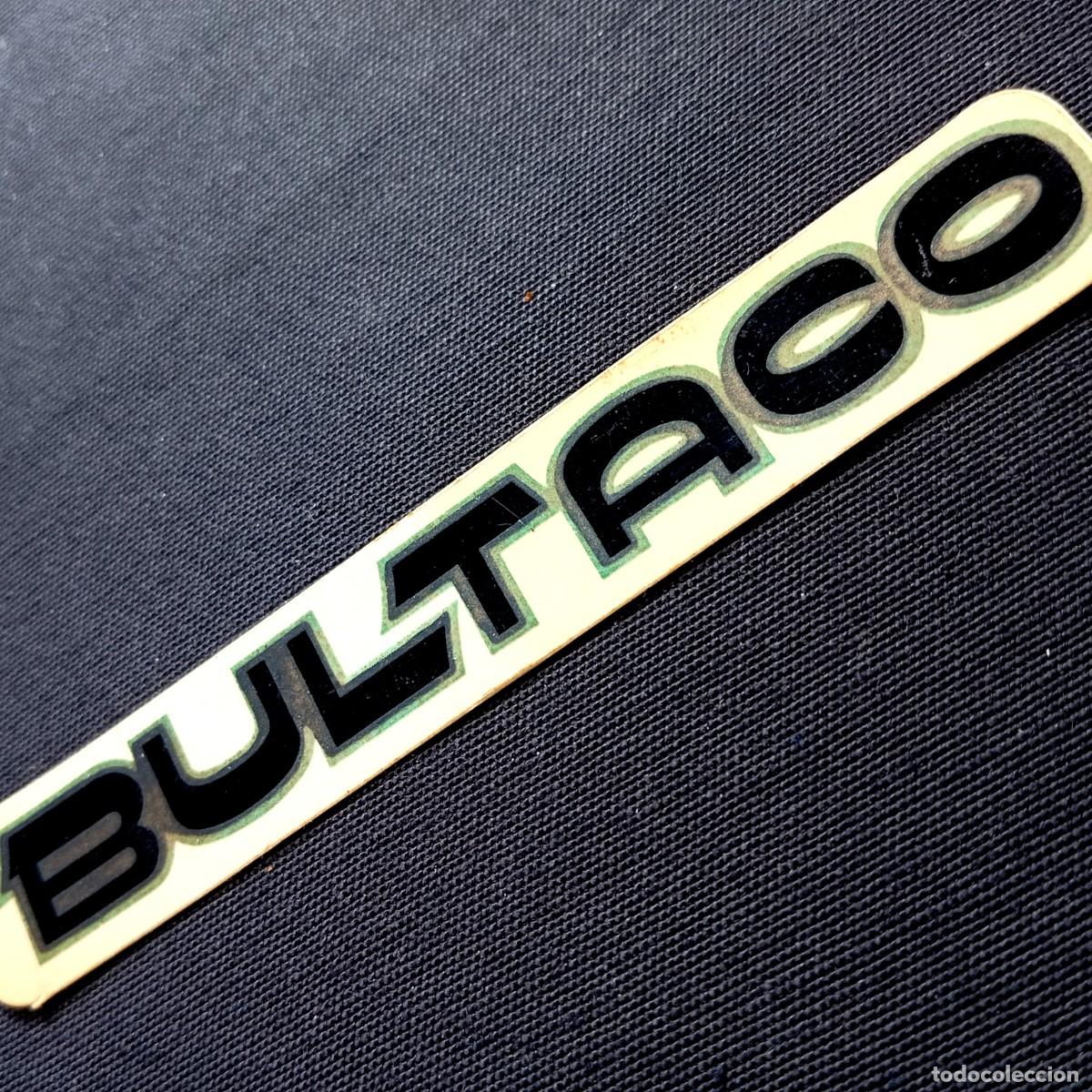 Pegatinas de colecci&oacute;n: ⚜️ &Ntilde;09X01G. Adhesivo vintage motos Bultaco. 70'-80'. 114 x 17 mm