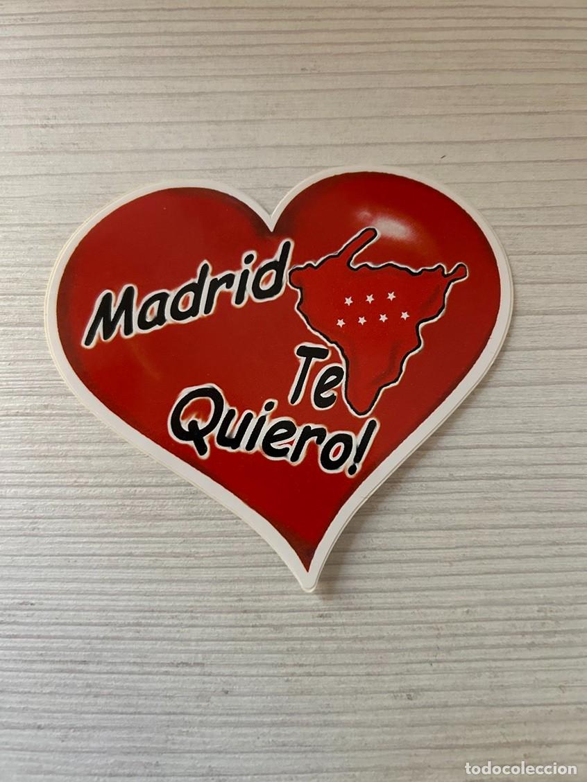 Pegatinas de colecci&oacute;n: Pegatina Adhesivo Sticker Autocollant Madrid te quiero
