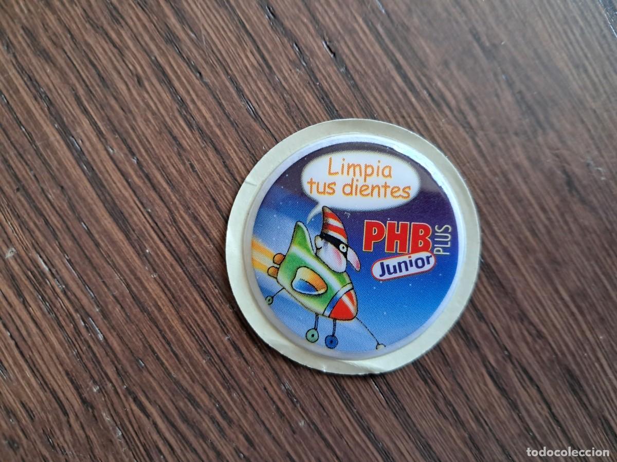 Pegatinas de colecci&oacute;n: pegatina de publicidad, PHB plus junior, limpia tus dientes.