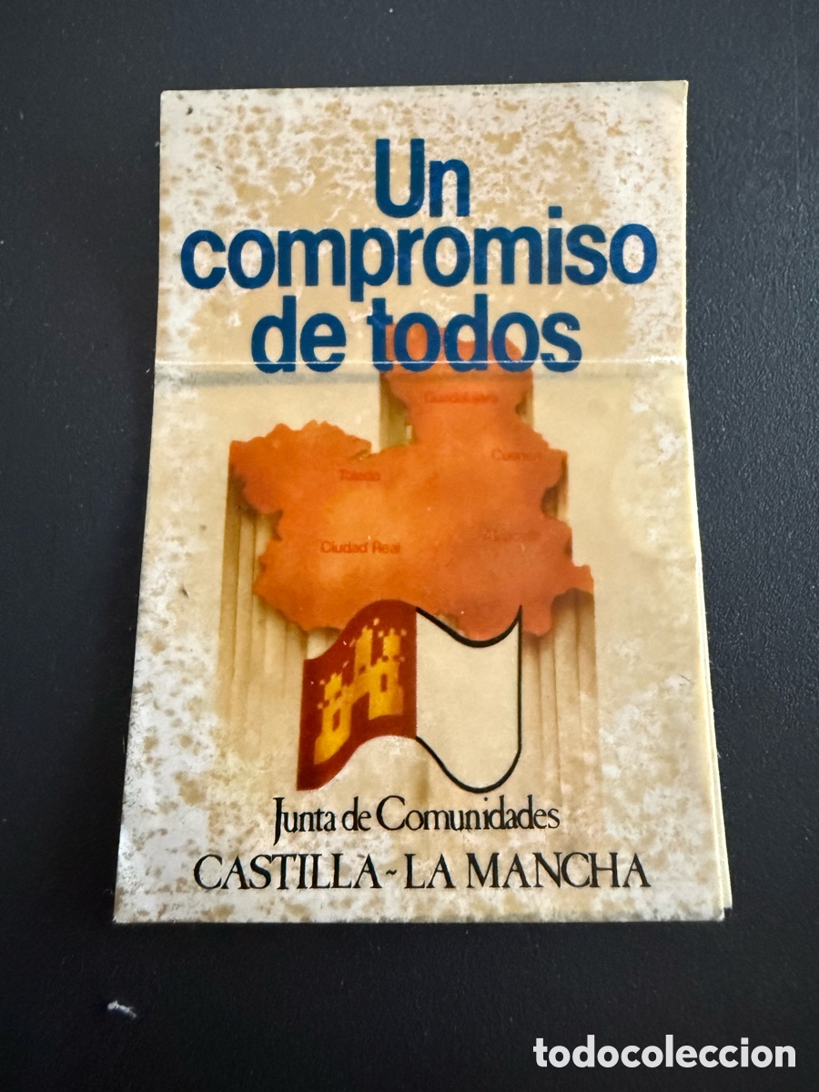 Pegatinas de colecci&oacute;n: Pegatina Pol&iacute;tica. UN COMPROMISO PARA TODOS. CASTILLA LA MANCHA. 8x5 cm