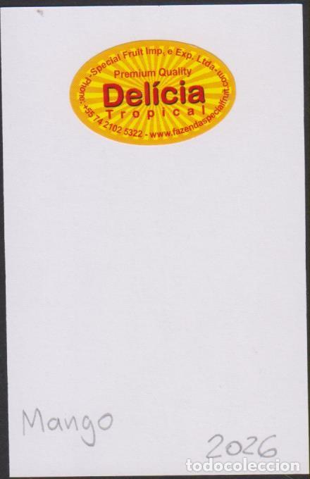 Pegatinas de colecci&oacute;n: pegatina fruta MANGO DELICIA adhesivo adhesiu enganxina fruit etiqueta SOY.YO