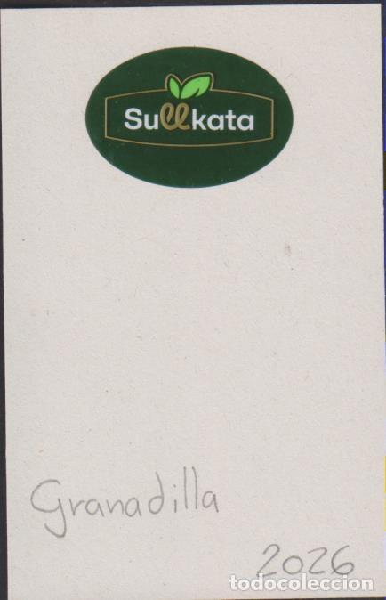Pegatinas de colecci&oacute;n: pegatina fruta GRANADILLA SULLKATA adhesivo adhesiu enganxina fruit etiqueta SOY.YO