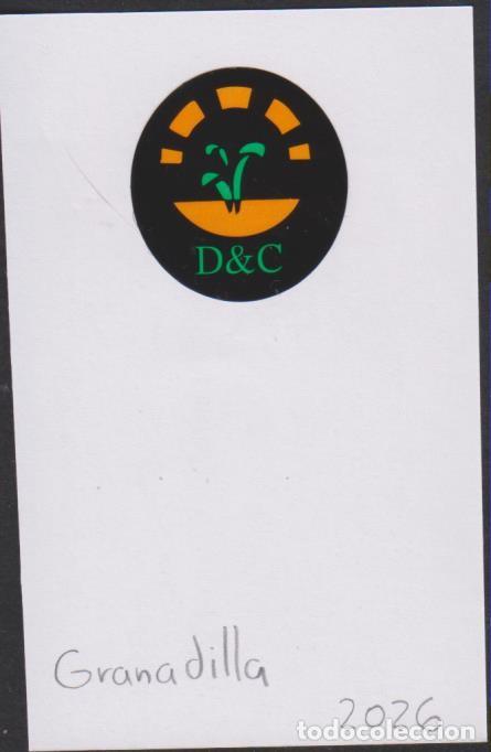 Pegatinas de colecci&oacute;n: pegatina fruta GRANADILLA D & C adhesivo adhesiu enganxina fruit etiqueta SOY.YO