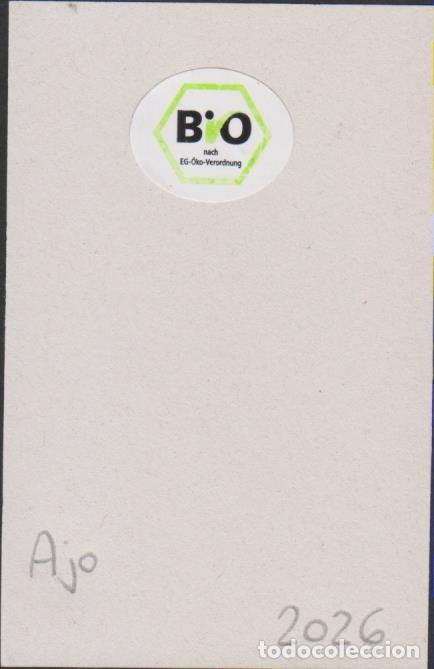 Pegatinas de colecci&oacute;n: pegatina fruta AJO BIO adhesivo adhesiu enganxina fruit etiqueta SOY.YO