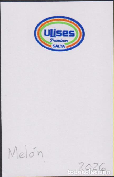 Pegatinas de colecci&oacute;n: pegatina fruta MEL&Oacute;N ULISES PREMIUM SALTA adhesivo adhesiu enganxina fruit etiqueta SOY.YO