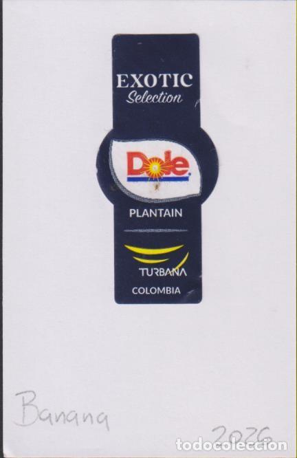 Pegatinas de colecci&oacute;n: pegatina fruta BANANA DOLE adhesivo adhesiu enganxina fruit etiqueta SOY.YO