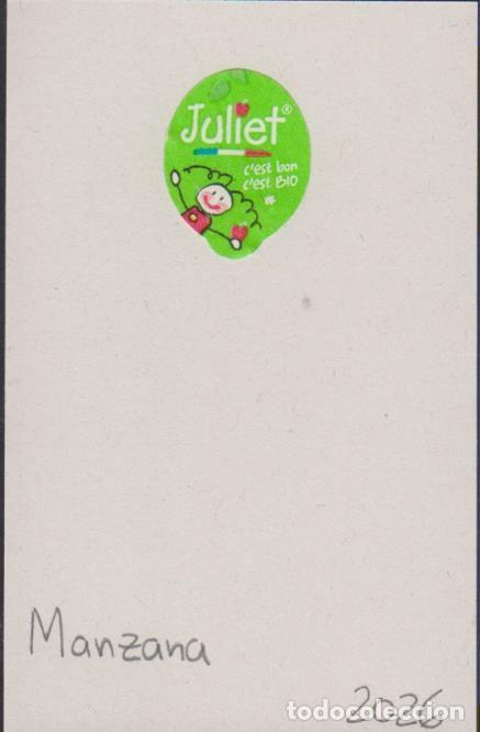 Pegatinas de colecci&oacute;n: pegatina fruta MANZANA JULIET adhesivo adhesiu enganxina fruit etiqueta SOY.YO