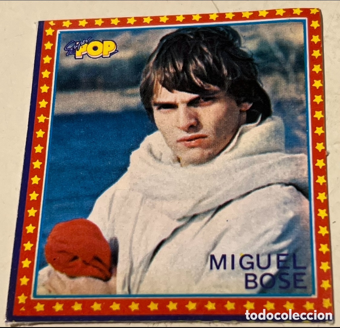 Pegatinas de colecci&oacute;n: Pegatina. Miguel Bos&eacute;. Revista S&uacute;per Pop. A&ntilde;os 70.