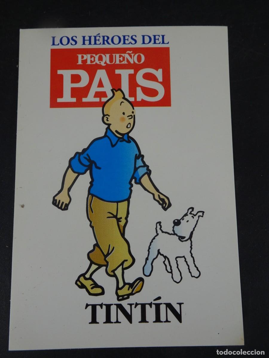 Pegatinas de colecci&oacute;n: PEGATINA TINTIN, LOS H&Eacute;ROES DEL PEQUE&Ntilde;O EL PAIS, VER FOTOS