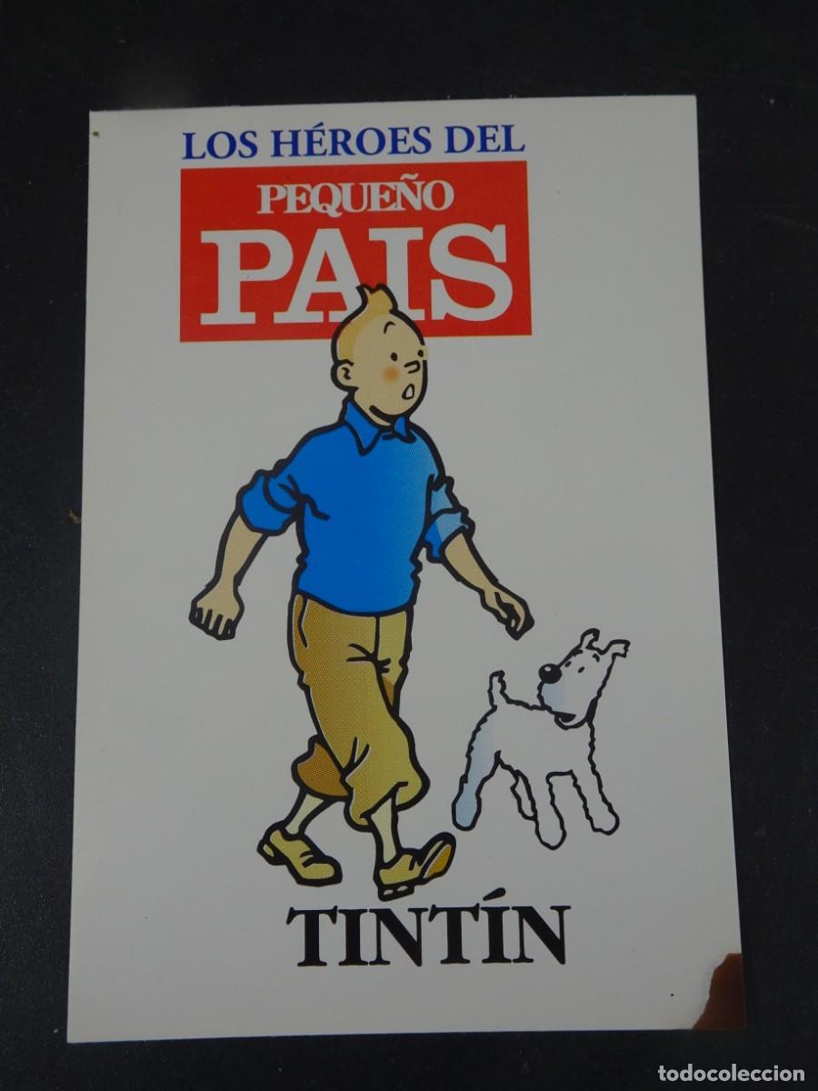 Pegatinas de colecci&oacute;n: PEGATINA TINTIN, LOS H&Eacute;ROES DEL PEQUE&Ntilde;O EL PAIS, VER FOTOS