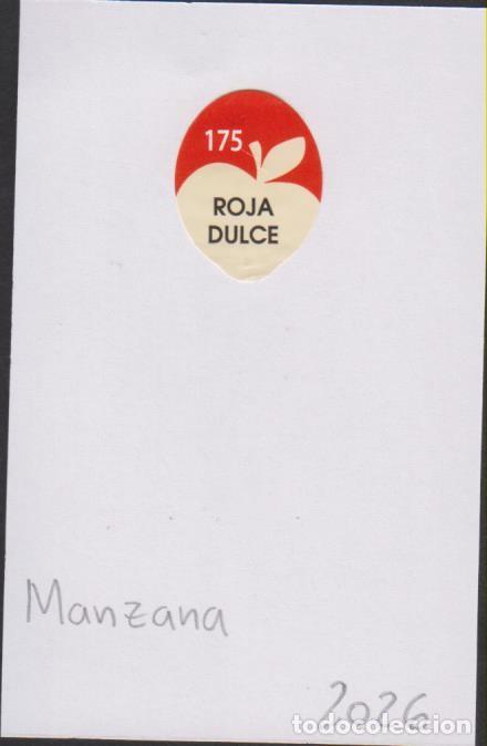 Pegatinas de colecci&oacute;n: pegatina fruta MANZANA ROJA DULCE 175 adhesivo adhesiu enganxina fruit etiqueta SOY.YO