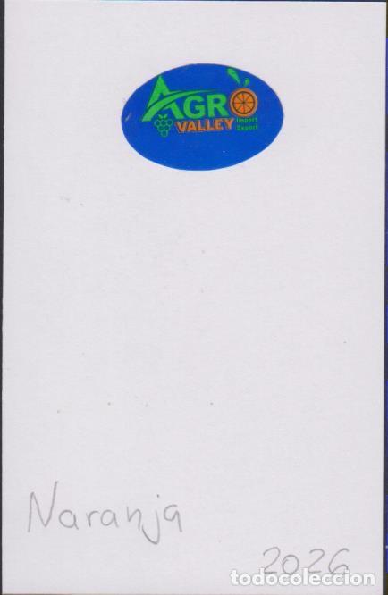 Pegatinas de colecci&oacute;n: pegatina fruta NARANJA AGRO VALLEY adhesivo adhesiu enganxina fruit etiqueta SOY.YO