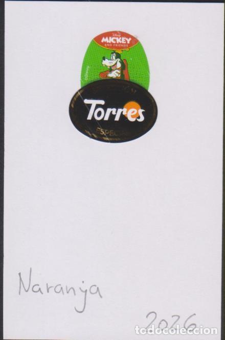 Pegatinas de colecci&oacute;n: pegatina fruta NARANJA TORRES MICKEY AND FRIENDS adhesivo adhesiu enganxina fruit etiqueta SOY.YO