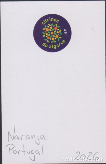 Pegatinas de colecci&oacute;n: pegatina fruta NARANJA CITRINOS DO ALGARVE adhesivo adhesiu enganxina fruit etiqueta SOY.YO