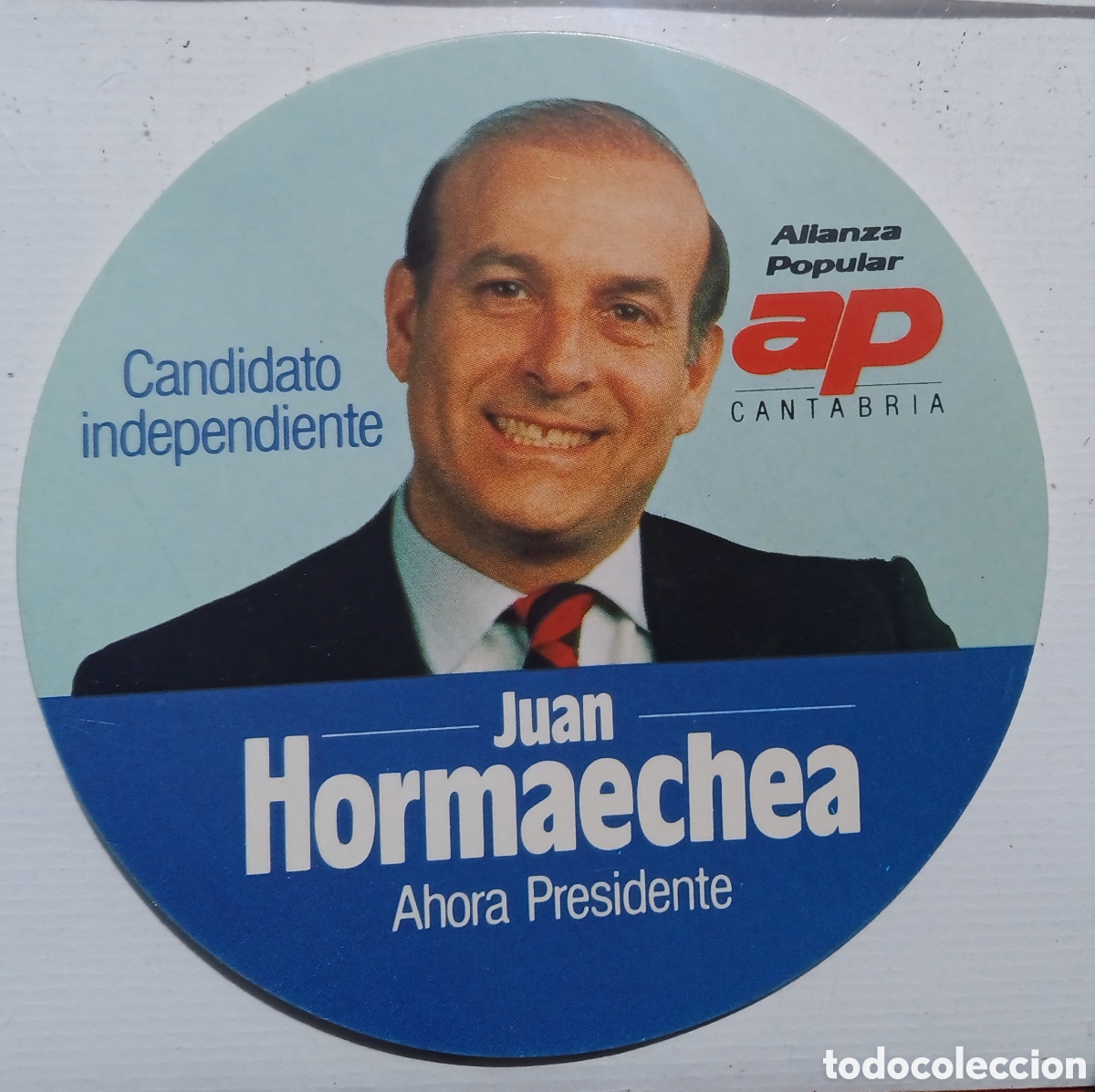 Pegatinas de colecci&oacute;n: Pegatinas Electoral de JUAN HORMAECHEA -Alianza Popular Cantabria