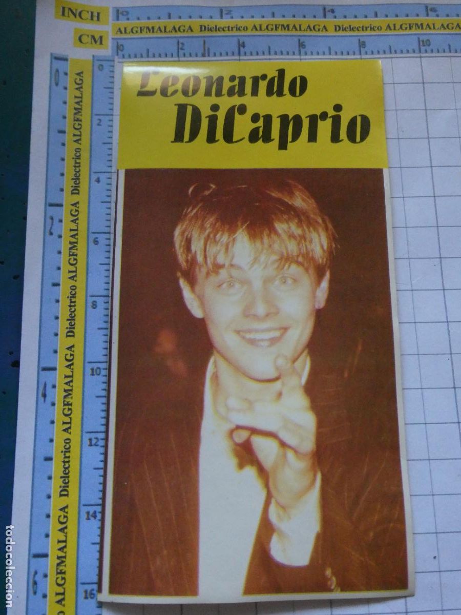 Pegatinas de colecci&oacute;n: ANTIGUA PEGATINA DE CINE. ACTOR LEONARDO LEO DI CAPRIO. &Eacute;POCA TITANIC. 187