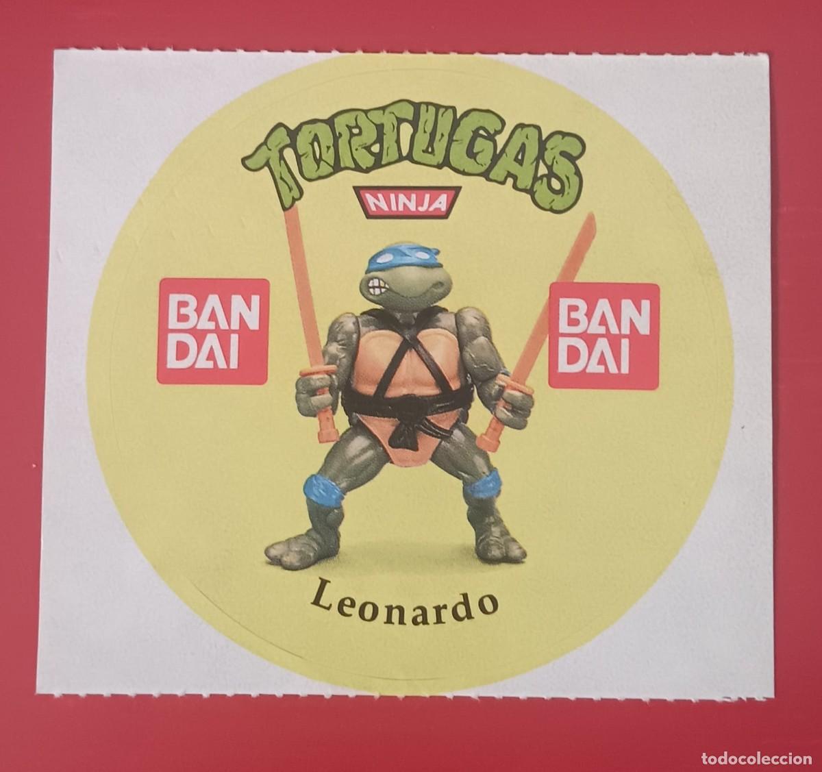 Pegatinas de colecci&oacute;n: ANTIGUA PEGATINA ADHESIVO TORTUGAS NINJA LEONARDO BANDAI