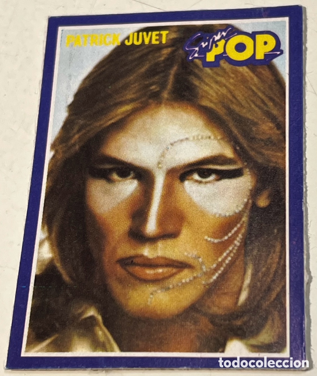 Pegatinas de colecci&oacute;n: Pegatina. Patrick Juvet. Revista S&uacute;per Pop. A&ntilde;os 70.