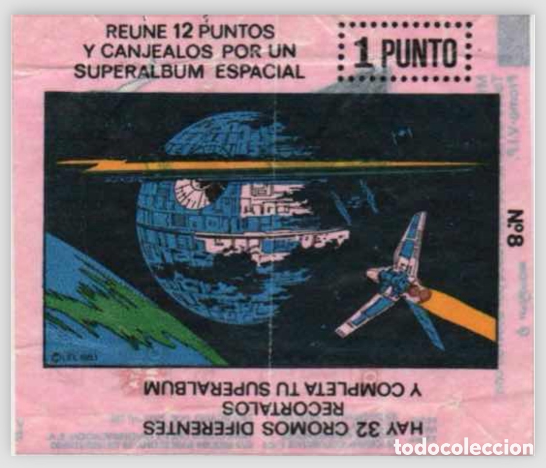 Pegatinas de colecci&oacute;n: El Retorno del Jedi chicle Star Wars